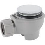 Sifón para plato de ducha Geberit d52, con tapón de desagüe: d=40mm, Cromado brillante